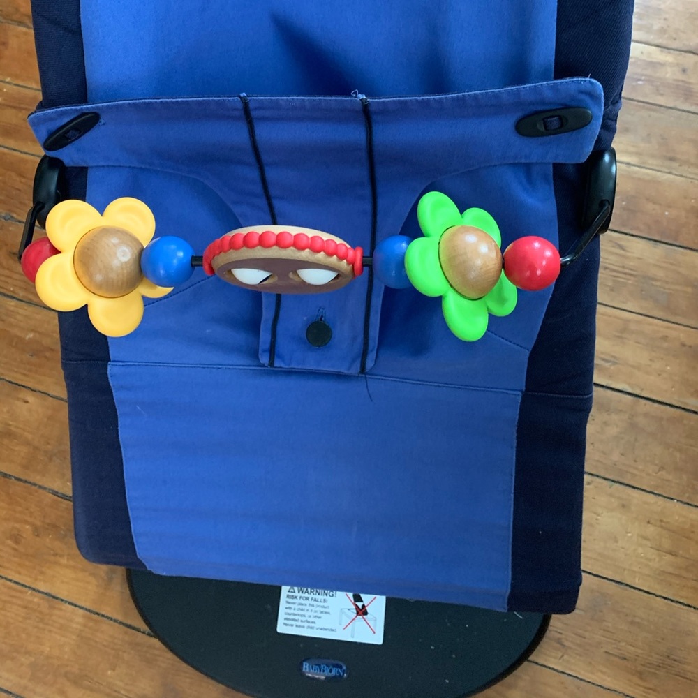 Baby Bjorn Bouncer Seat with Googly Eyes Toy 🧸